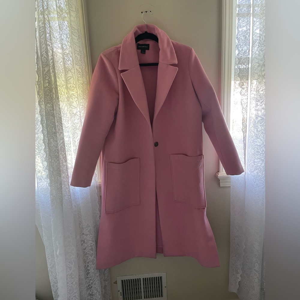 Something Navy Pink Top Coat